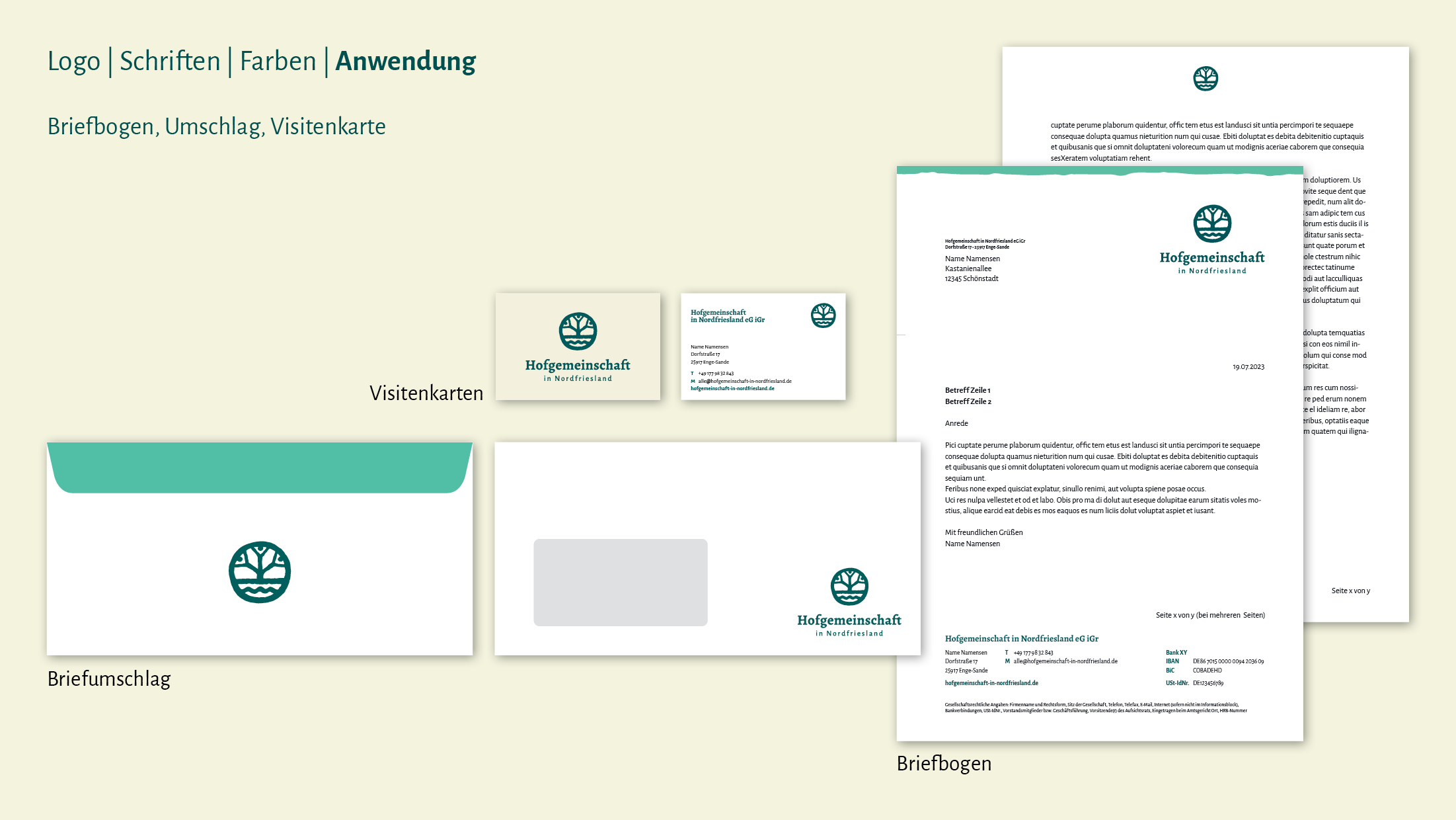 corporate design hofgemeinschaft