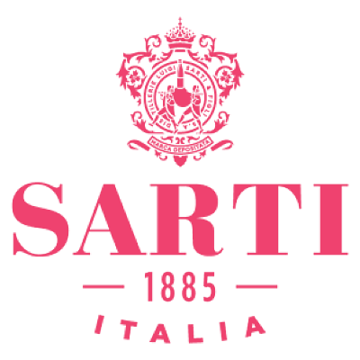 SARTI Logo mit Gründungsjahr 1885 und italienischem Schriftzug