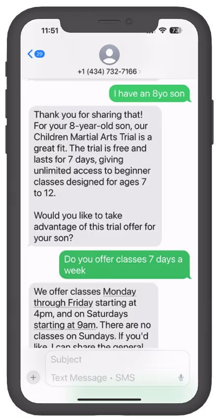 Built-in sales automation & AI - MyStudio website pro