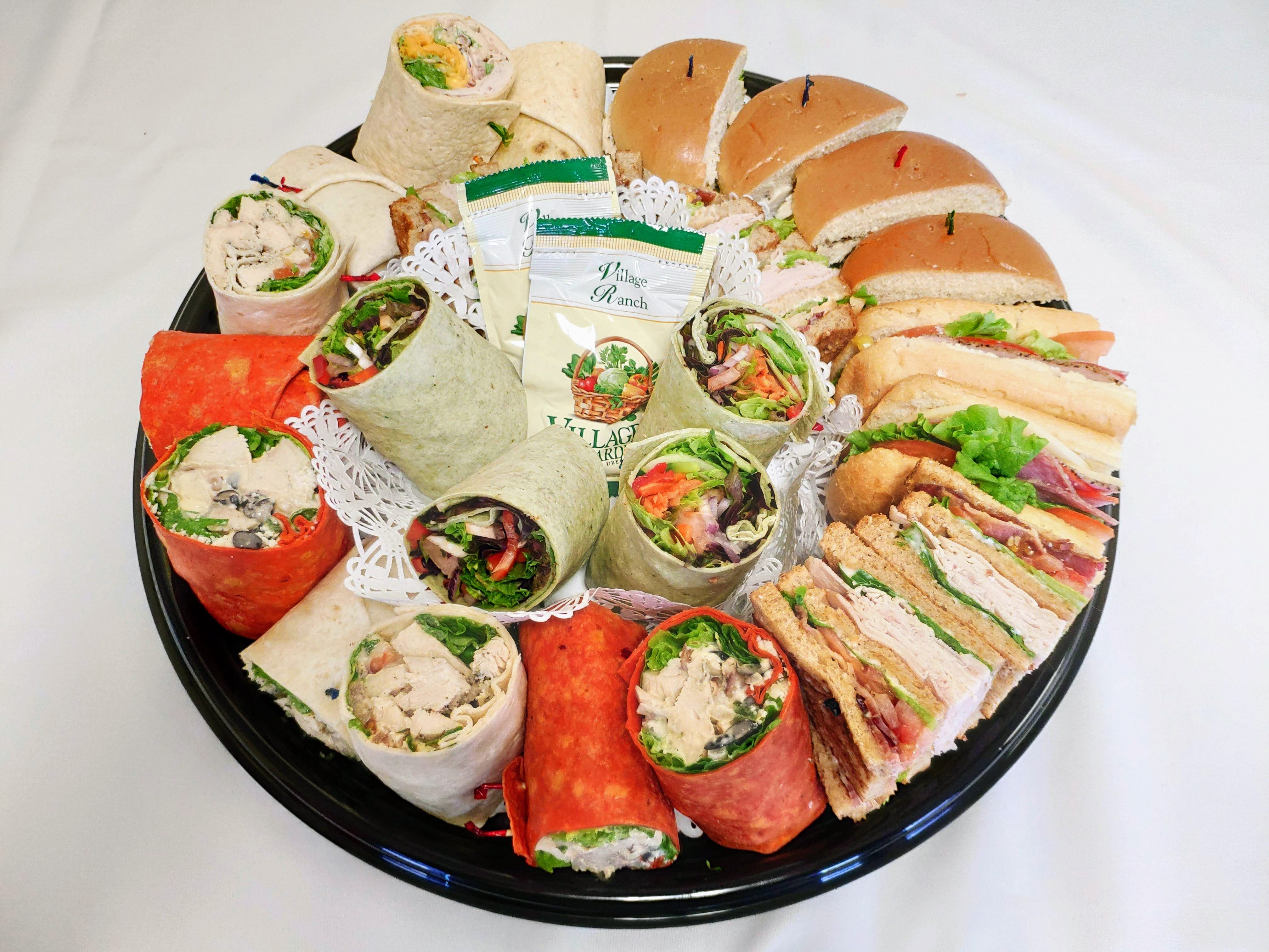 700 South sandwich and wrap catering platter