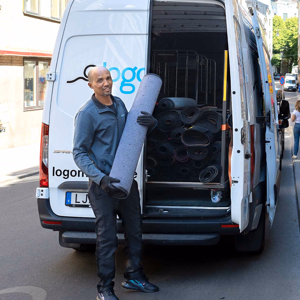 Hyr en entrématta från Logomattan