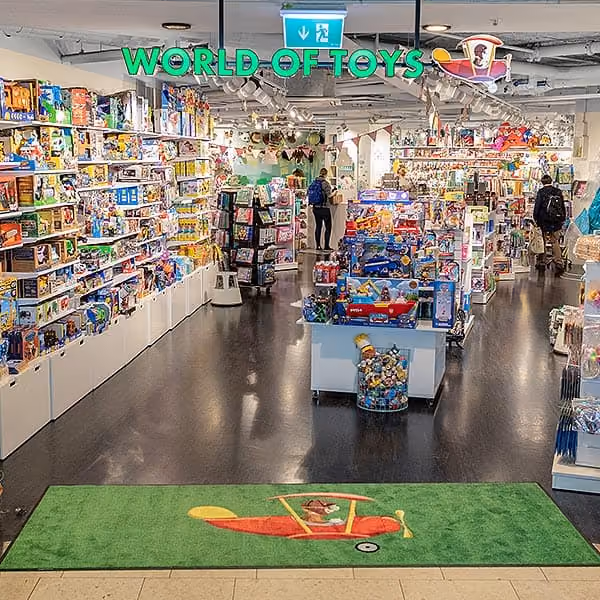 World of Toys entrématta Stockholm