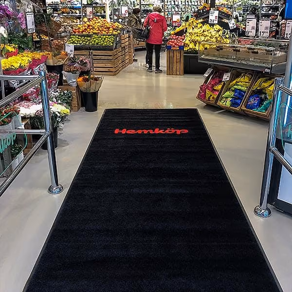 Hyrmatta för Hemköp i Stockholm