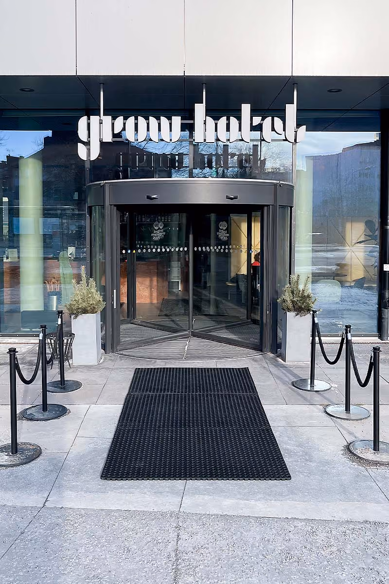 Ringgummimatta för Grow hotel
