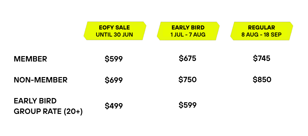 PROMAX 2023 | REGISTRATION FEES