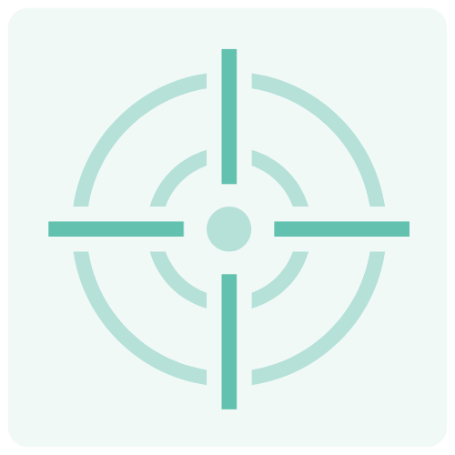 icon of turquoise target