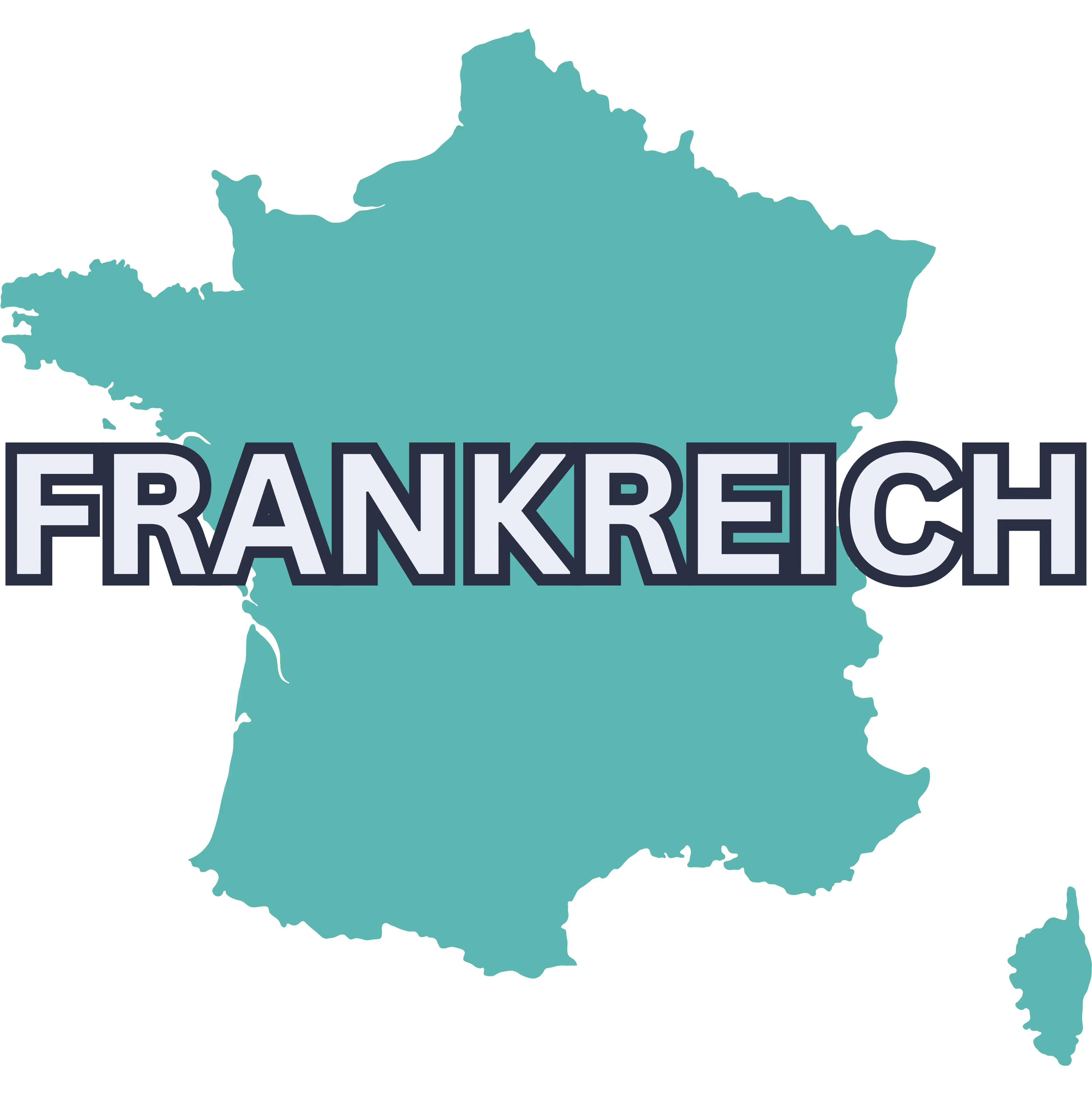 Karte von Frankreich