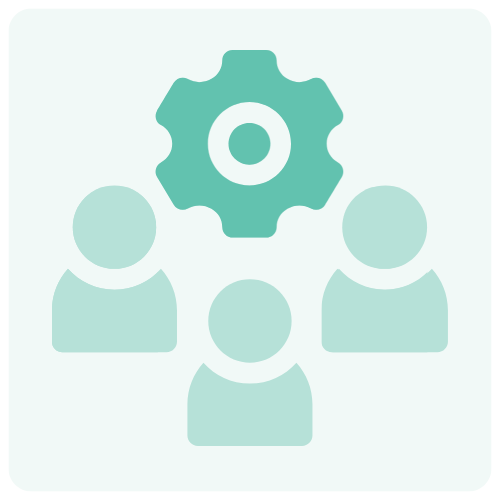 icon of turquoise parcel