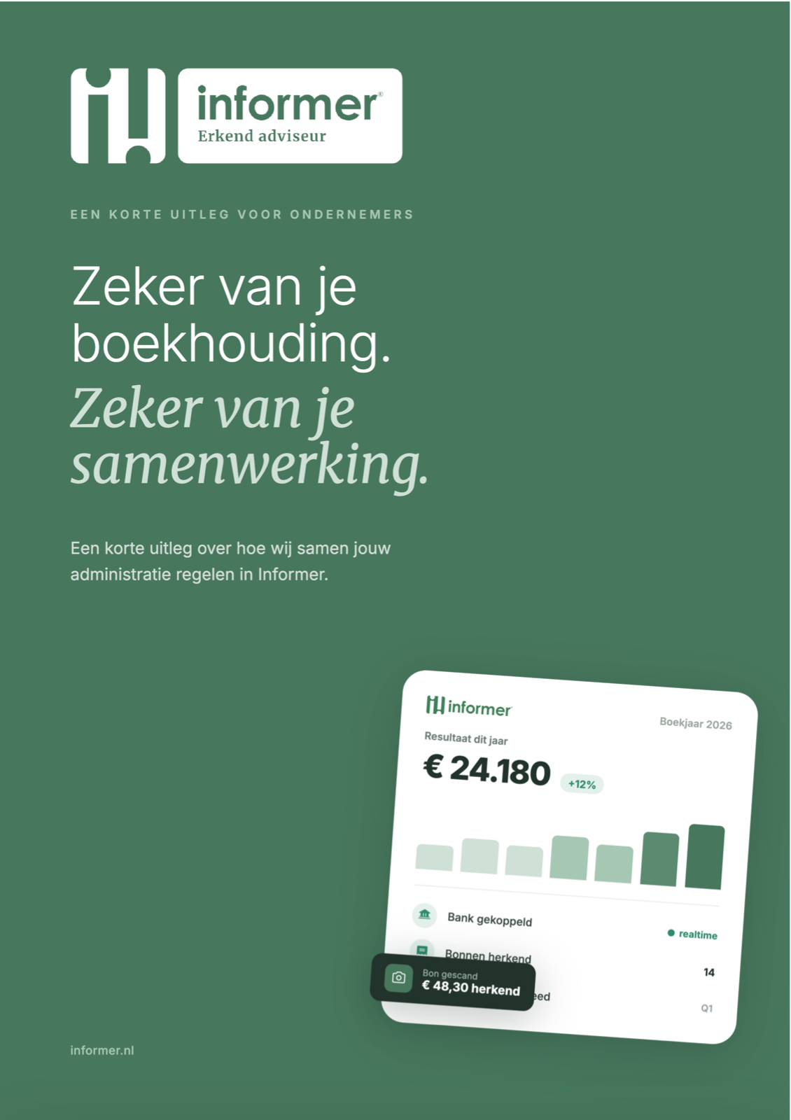 Voorkant brochure Informer Erkend Adviseur