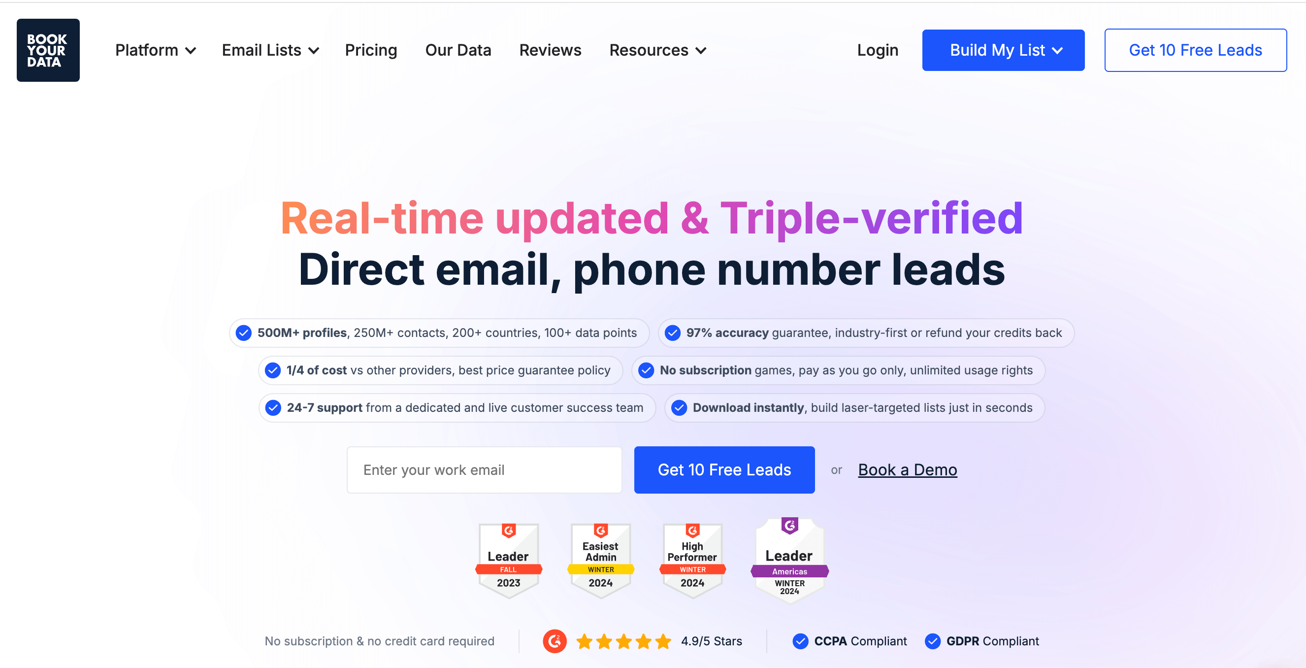 BookYourData