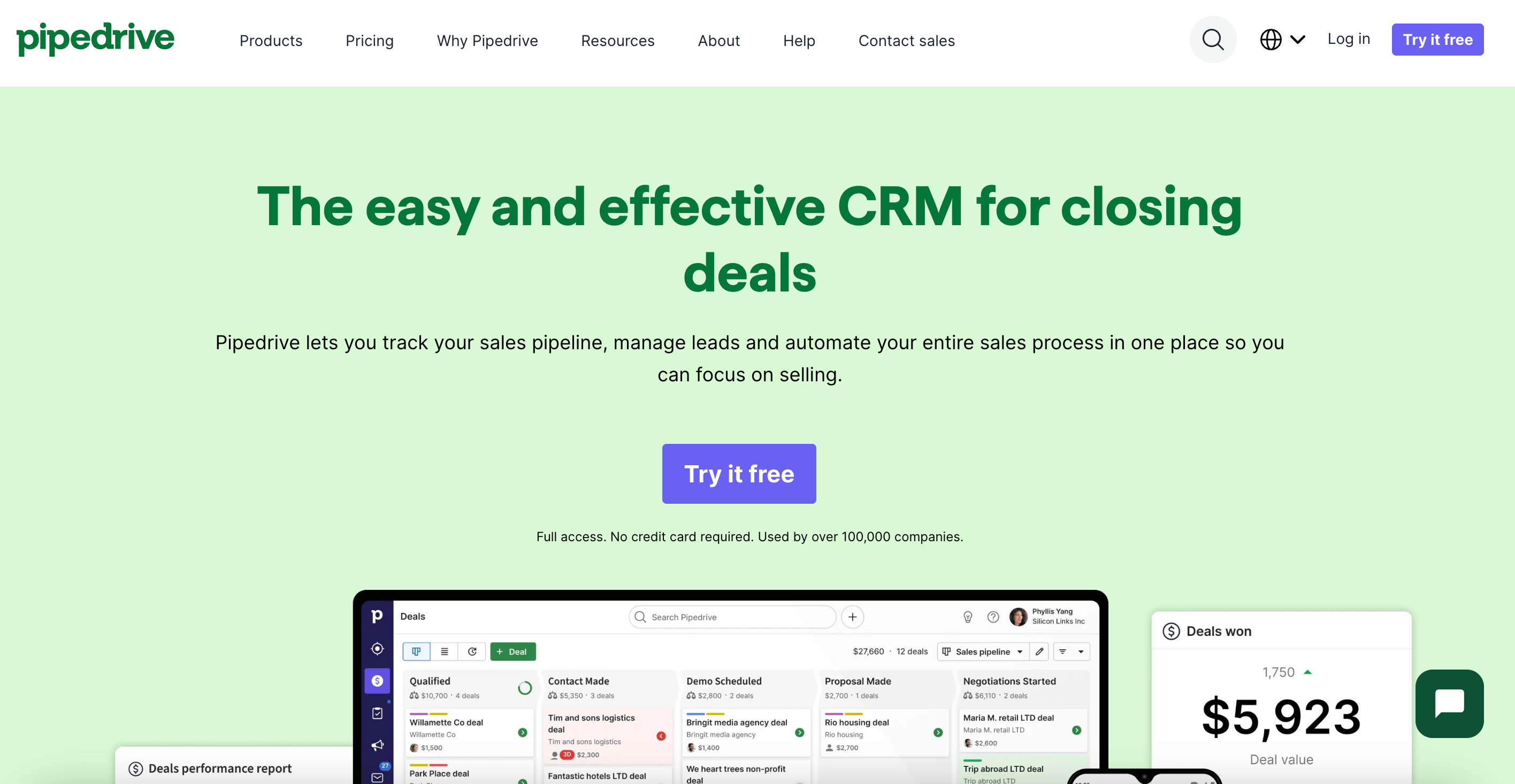 Pipedrive - Best for Visual Sales Pipeline