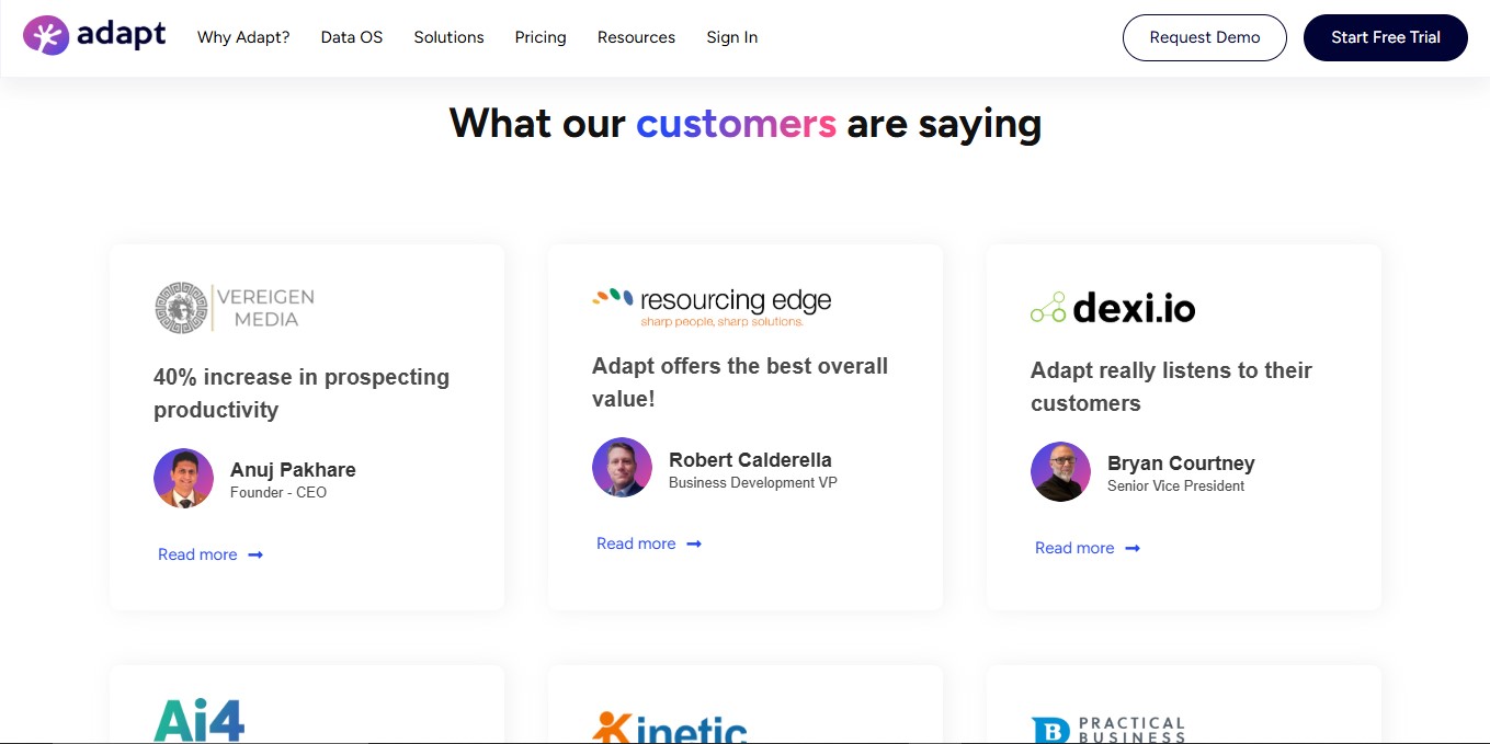 Adapt Customer Reviews
