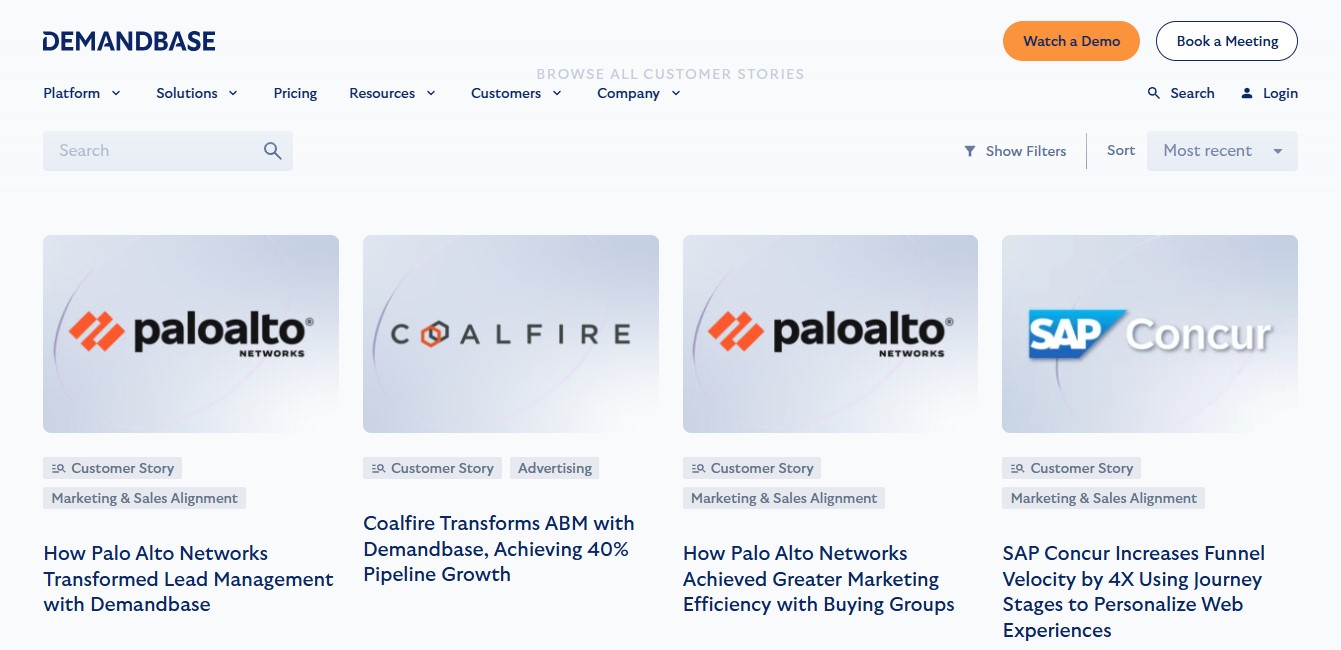 Demandbase Customer Reviews