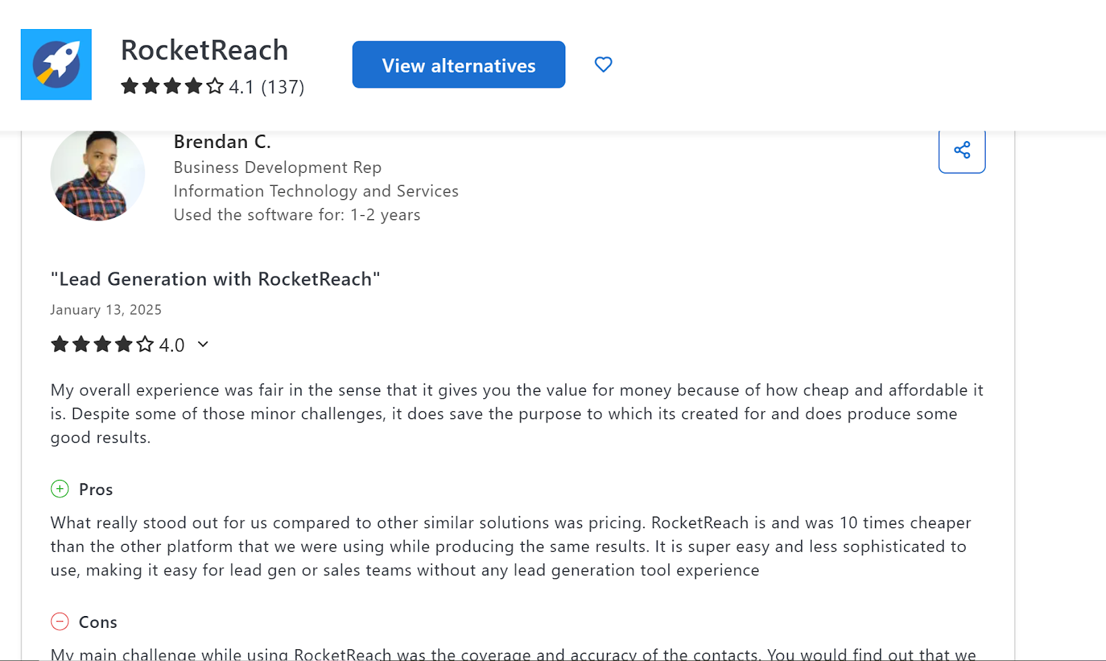 RocketReach Reviews