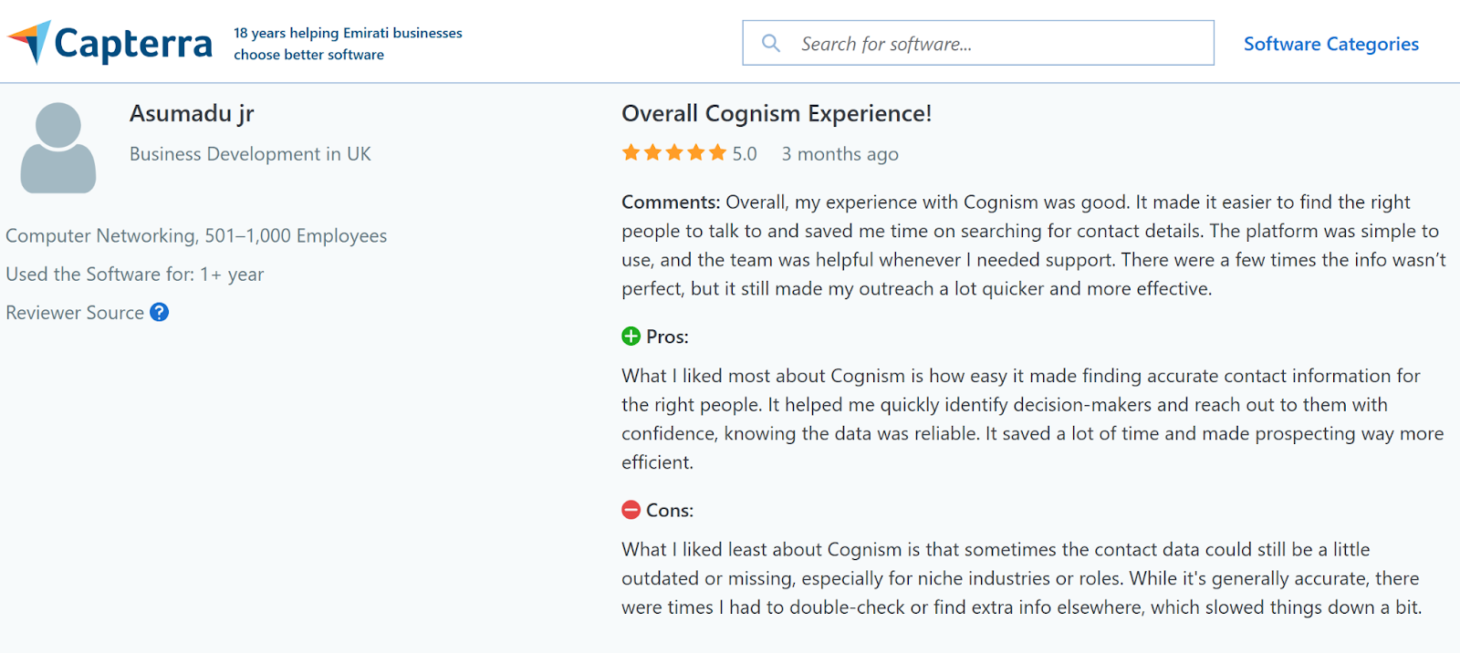 Cognism Reviews