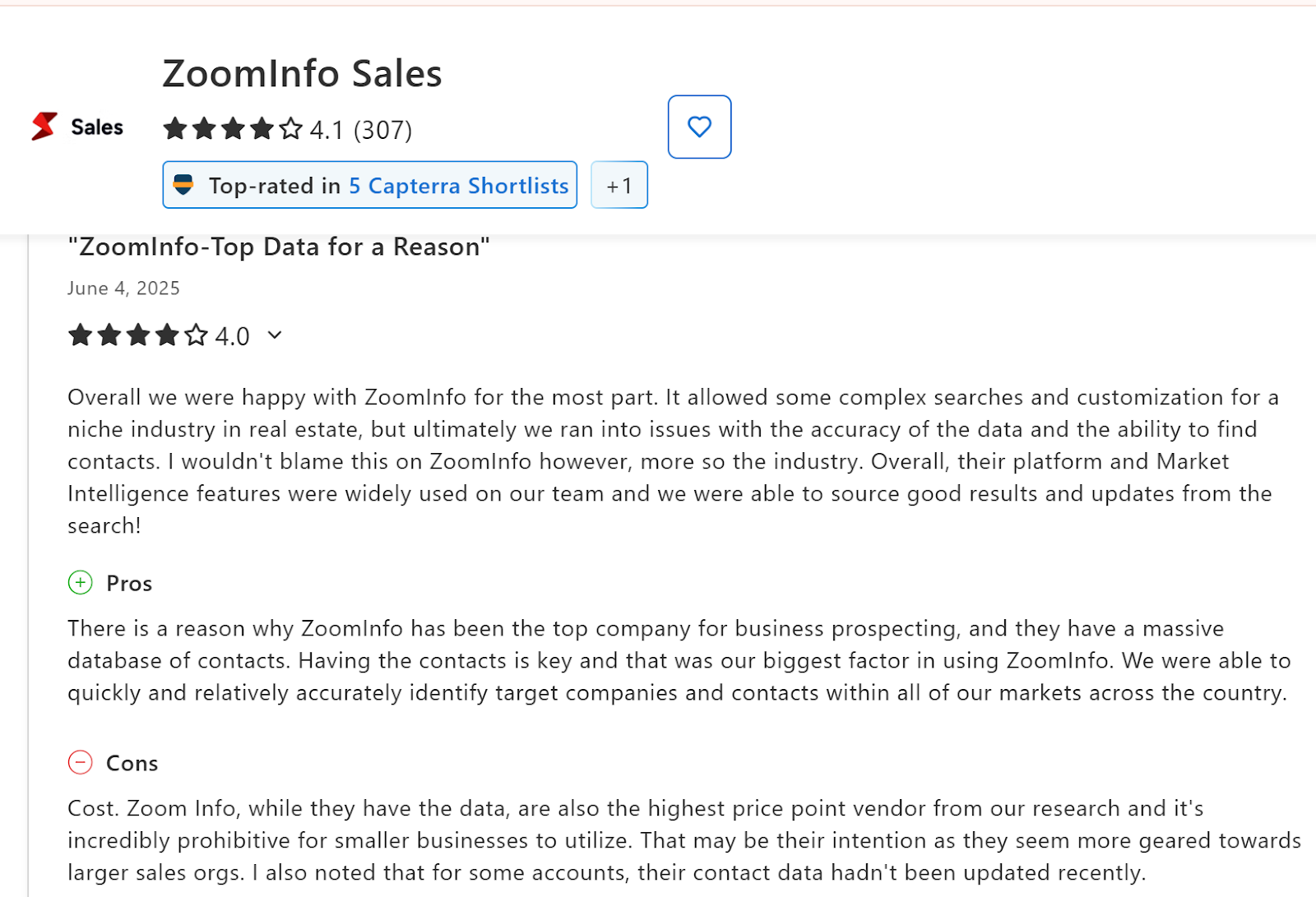 ZoomInfo Reviews