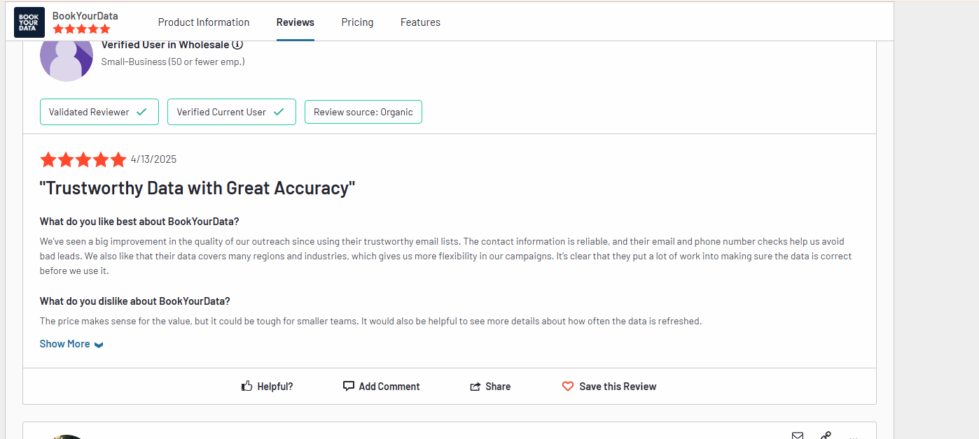 Bookyourdata Reviews
