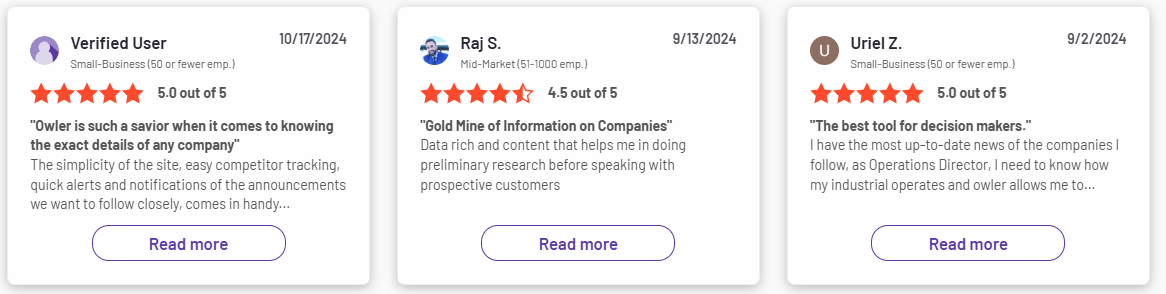 Owler Reviews