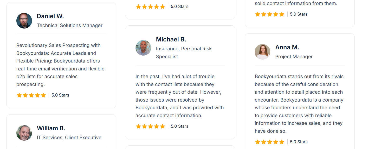 Bookyourdata Reviews