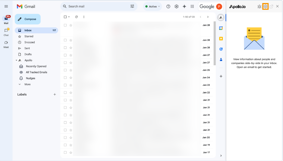 Apollo.io Gmail Functionality