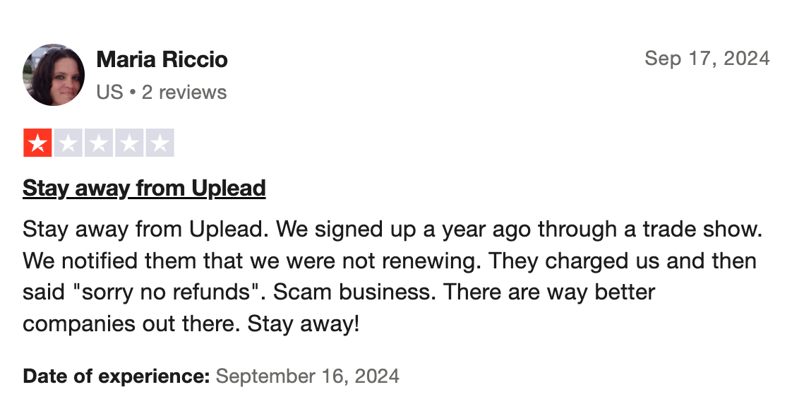 Stay away from Uplead