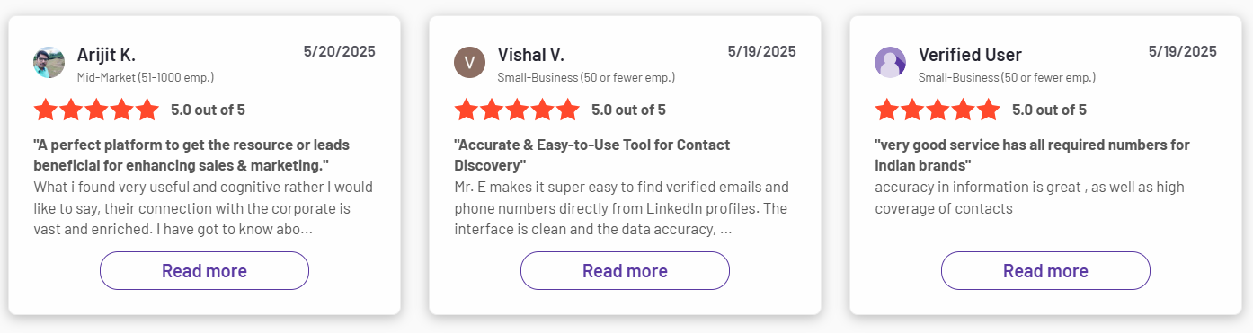 EasyLeads Customer Reviews