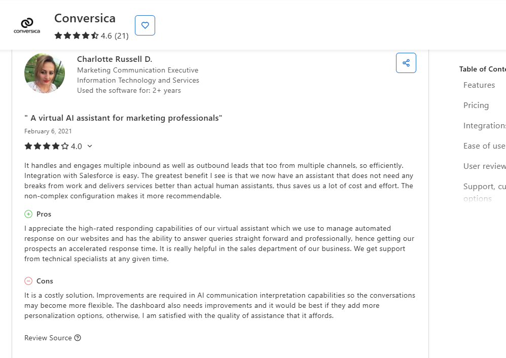 Conversica Reviews