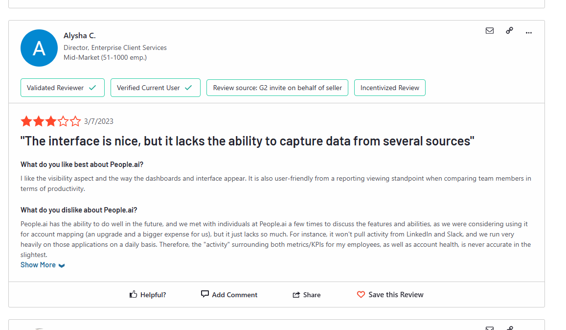 People.ai Reviews