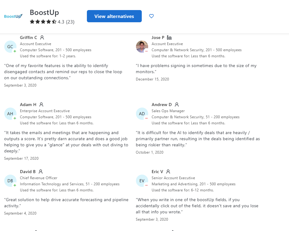 BoostUp Reviews