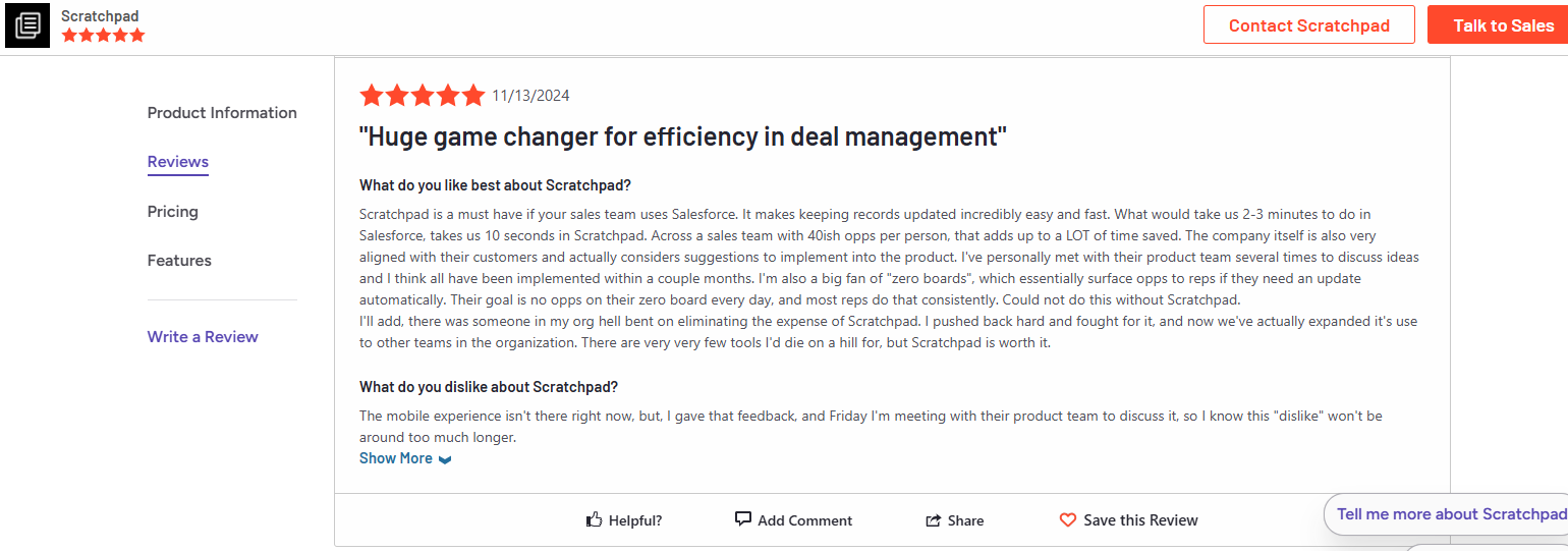 Scratchpads Reviews