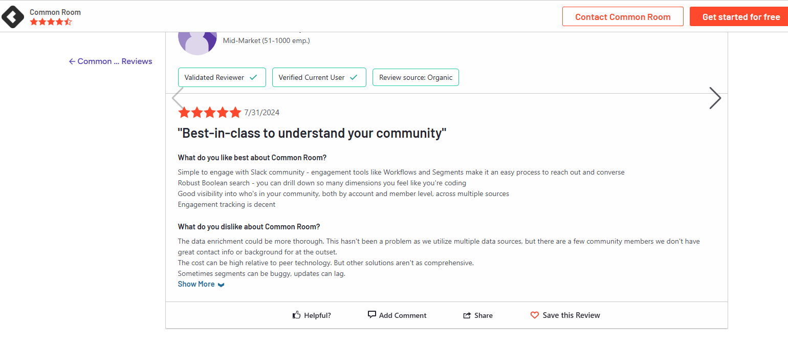 Common Room Reviews