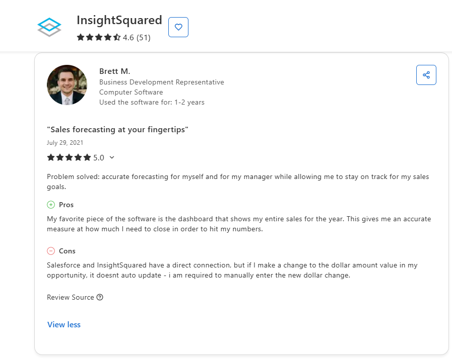 InsightSquared Reviews