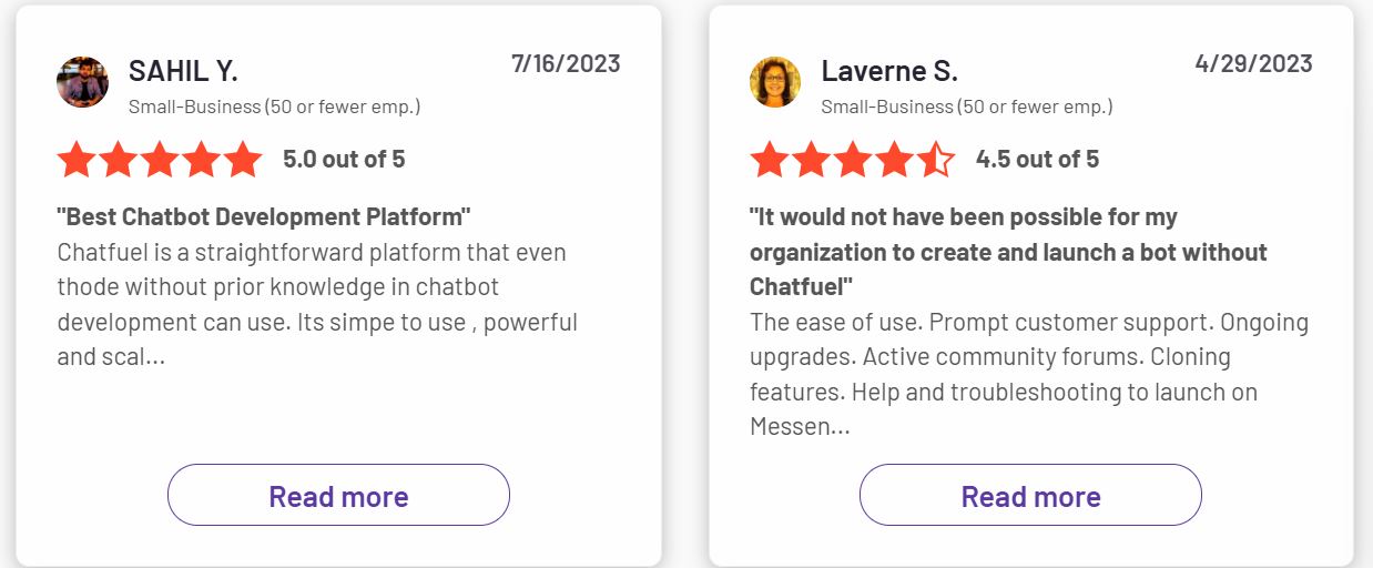 Chatfuel AI Reviews