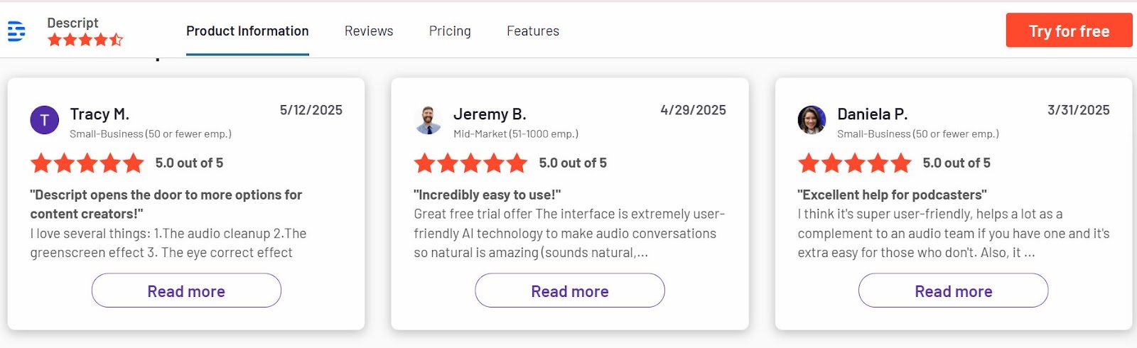 Descript Reviews