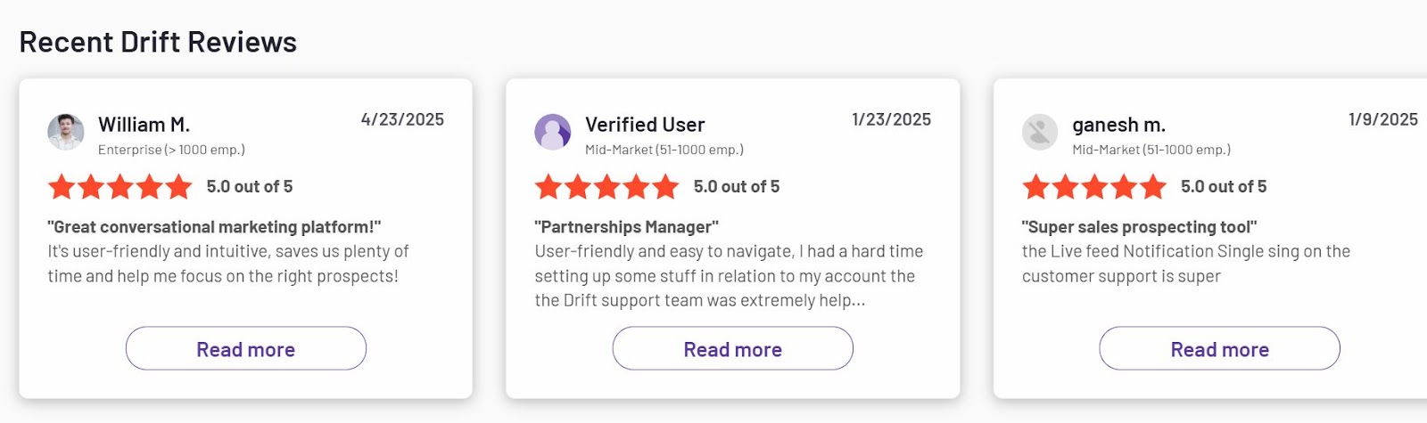 Drift Reviews