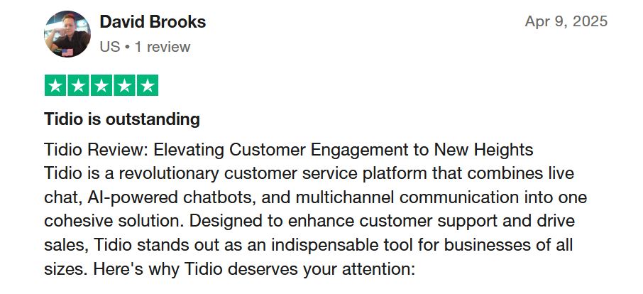 Tidio AI Reviews