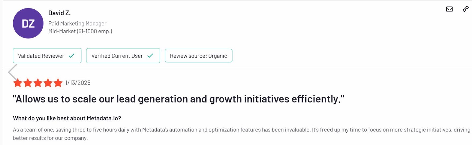 Metadata.io Reviews