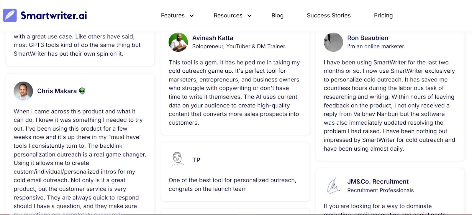 Smartwriter.ai Reviews