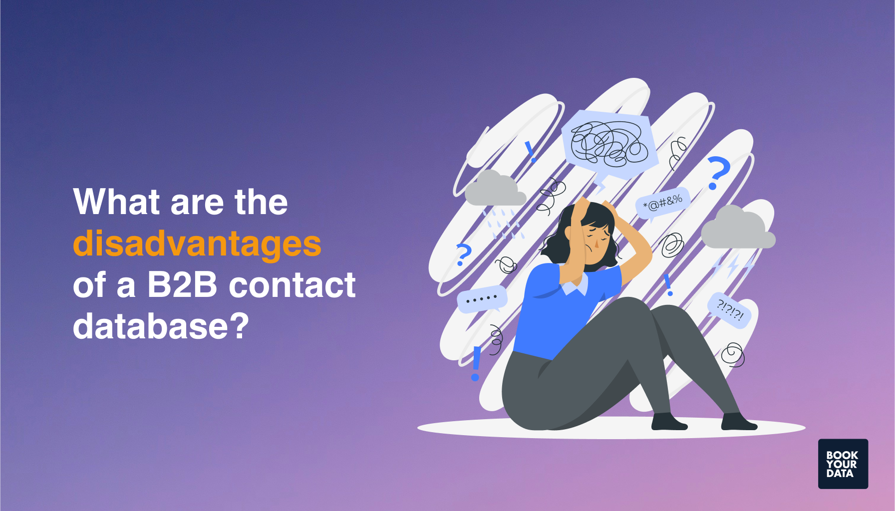  What are the disadvantages of a B2B contact database?