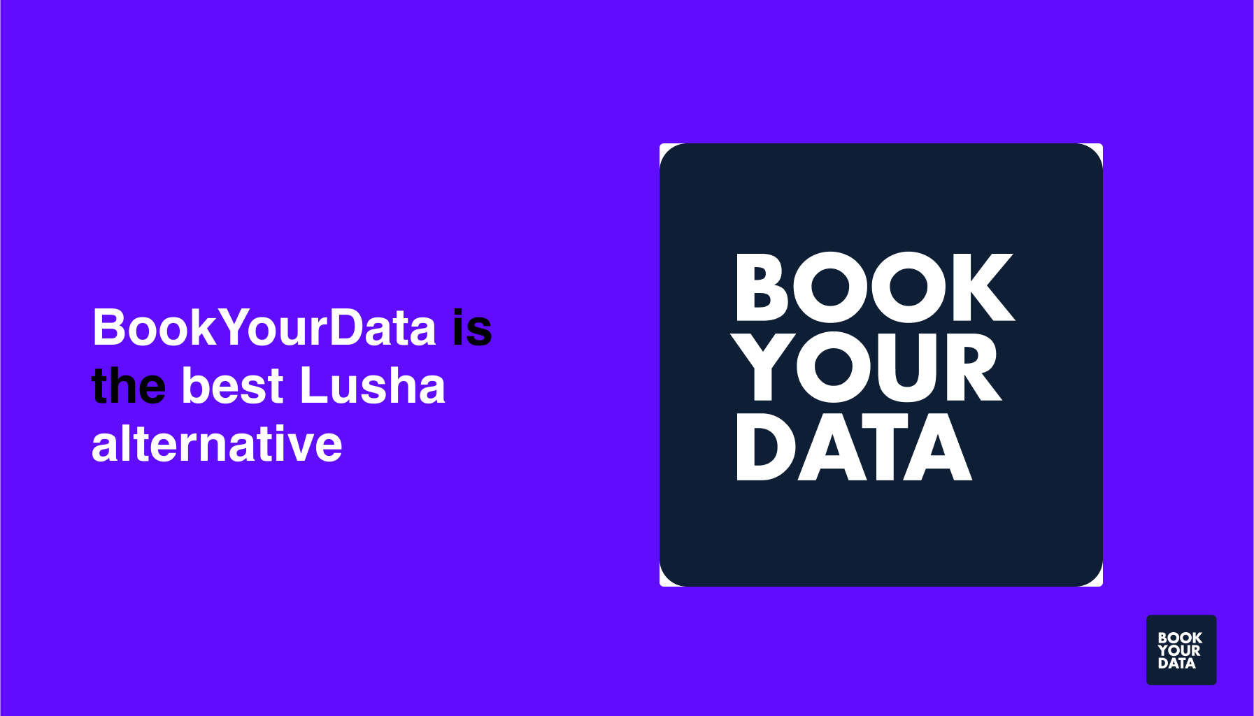 BookYourData is the best Lusha alternative