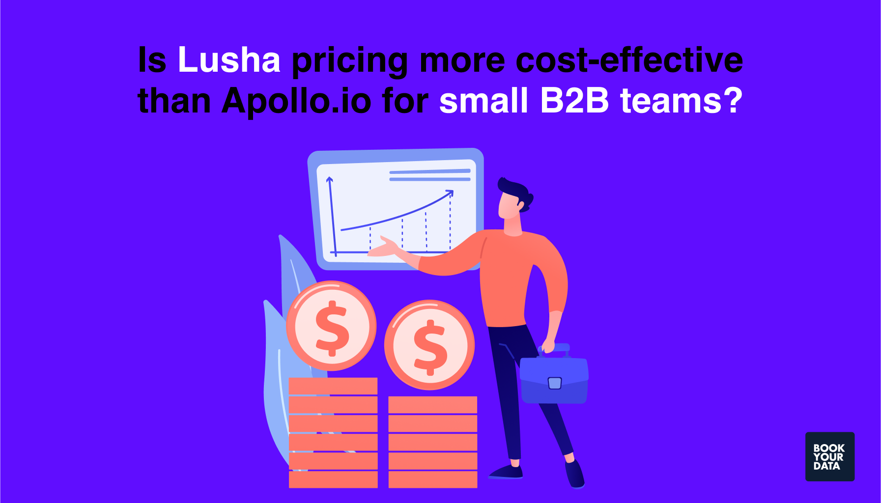 Is Lusha pricing more cost-effective than Apollo.io for small B2B teams?