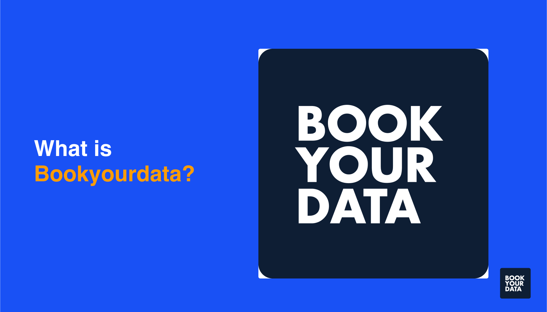 What is BookYourData?