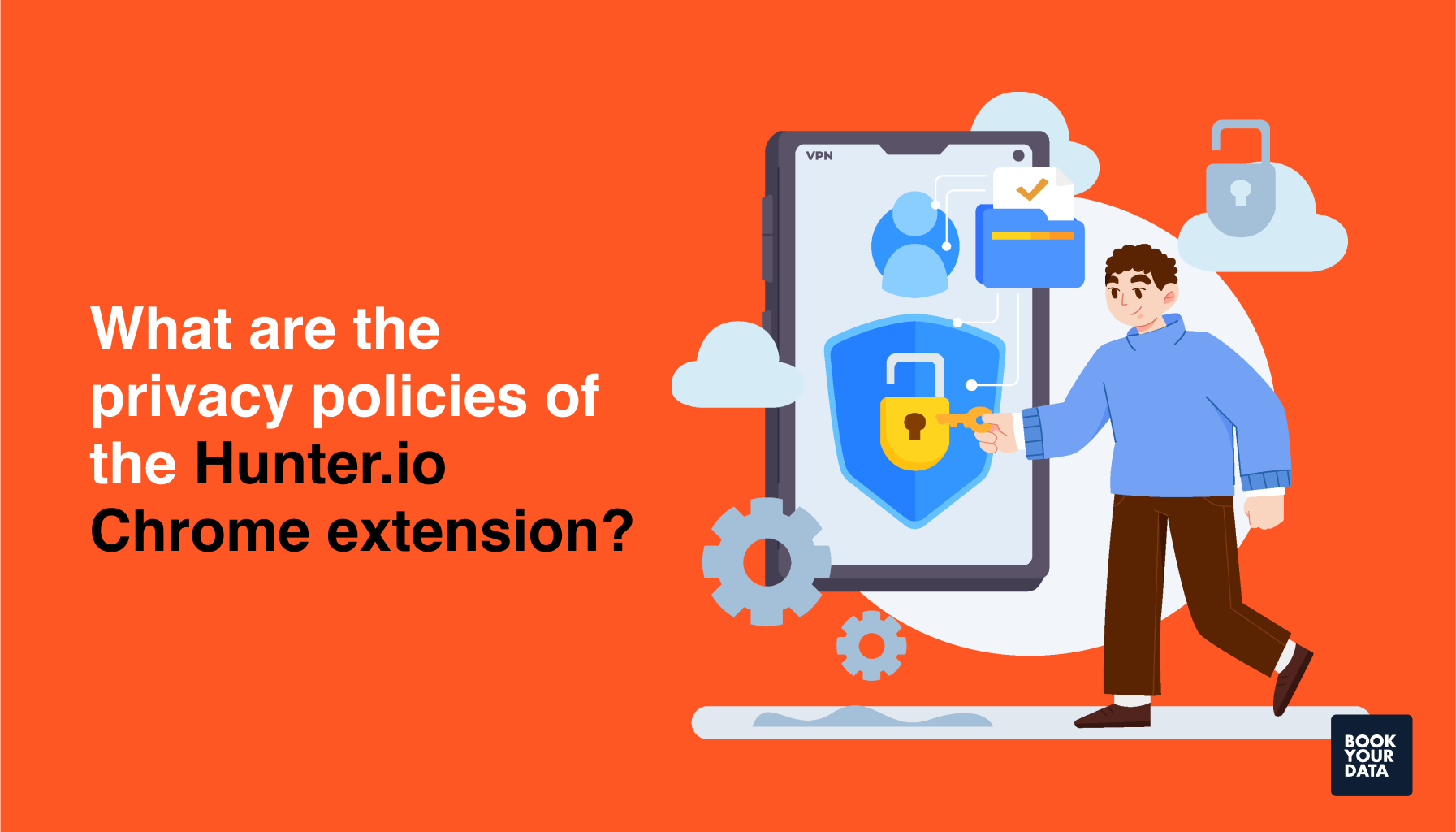 What are the privacy policies of the Hunter.io Chrome extension?