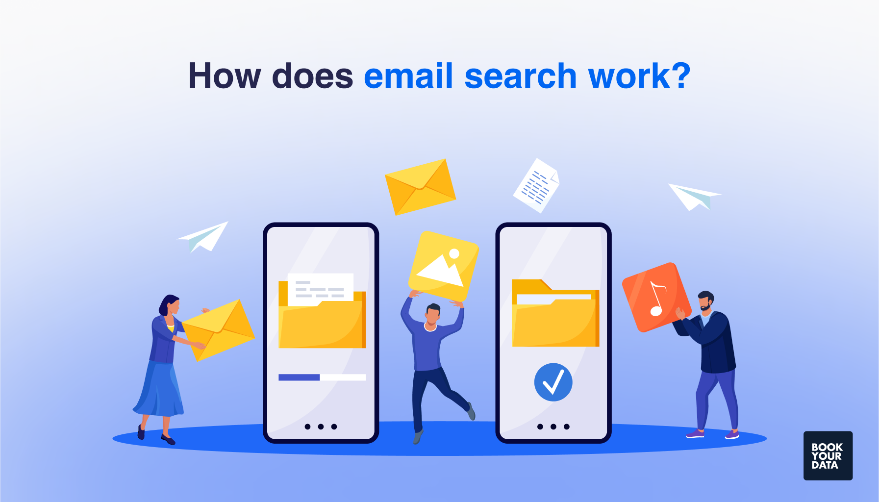 How does email search work?