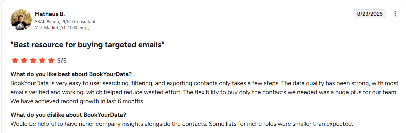 Best resource for buying targeted email lists