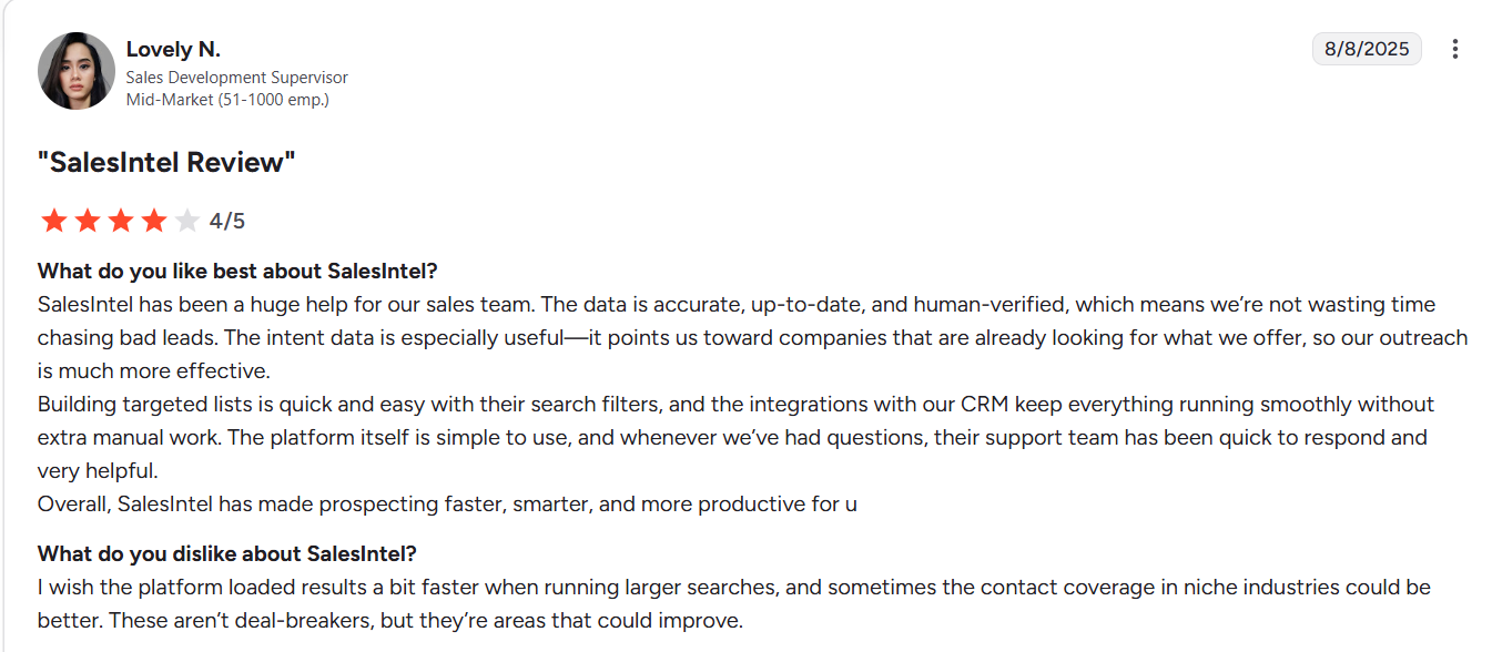 Salesintel Review