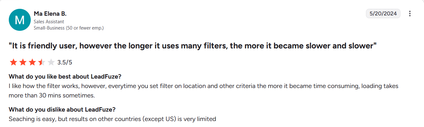 It is friendly user, however the longer it uses many filters, the more it became slower and slower