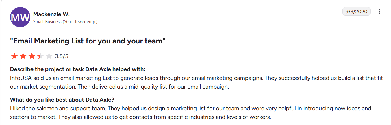 Email marketing list for you and your team