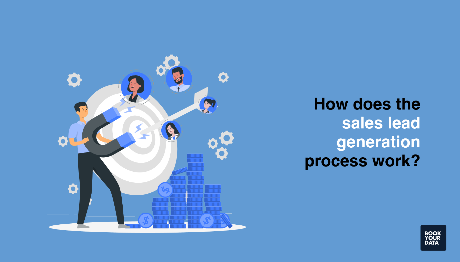 How does the sales lead generation process work?