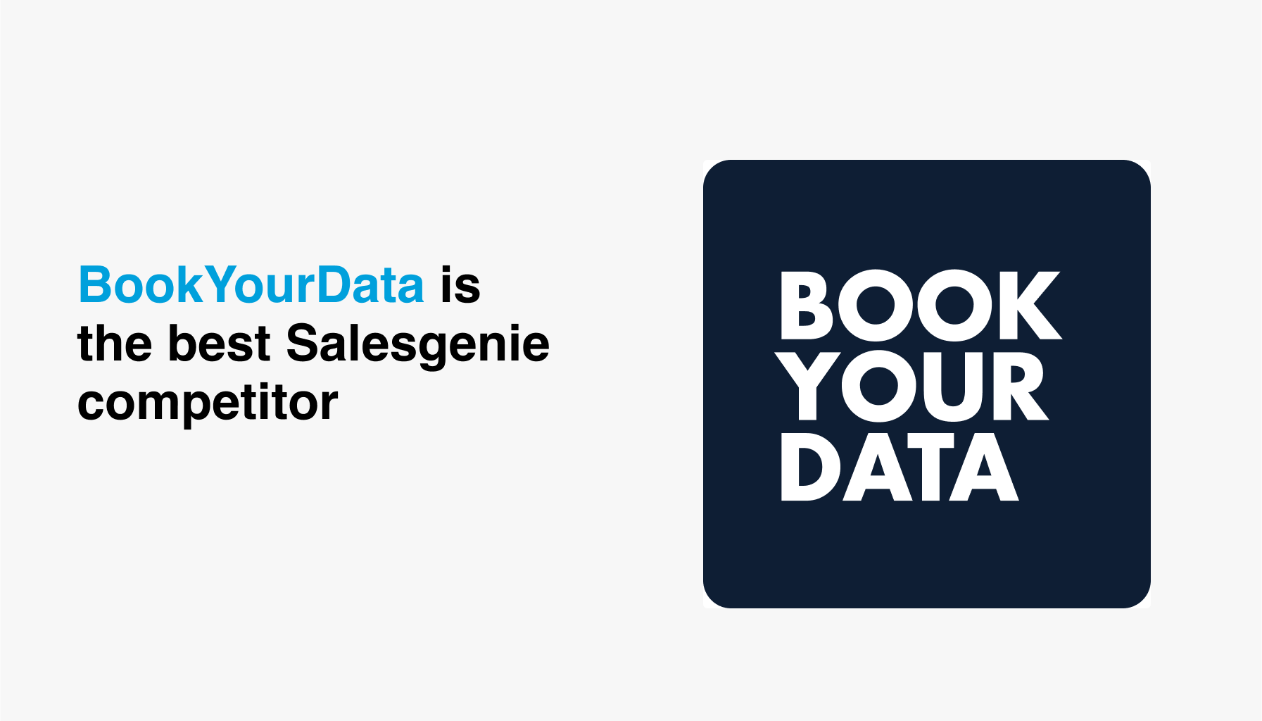 BookYourData is the best Salesgenie competitor